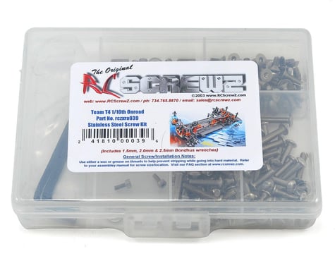 RC Screwz XRAY T4 Stainless Steel Screw Kit
