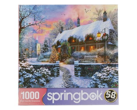 Springbok Puzzles Christmas Cottage Jigsaw Puzzle (1000pcs)