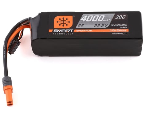 Spektrum IC5 22.2V 4000mAh 6S 30C Smart LiPo Battery SPMX40006S30