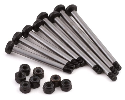 ST Racing Concepts Black Nuts Hardened Polished Steel Lock-Nut Type Suspension Hinge-Pin Set SPTST2637BK