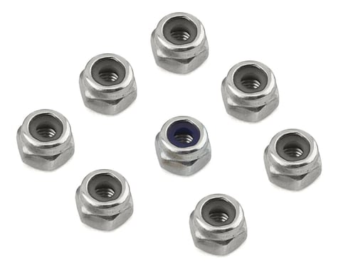 ST Racing Concepts Hinge Pin Locknut Set (8) (Silver)