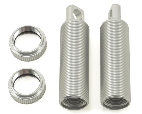 ST Racing Concepts Aluminum Threaded Front Shock Body & Collar Set (Silver) (2)