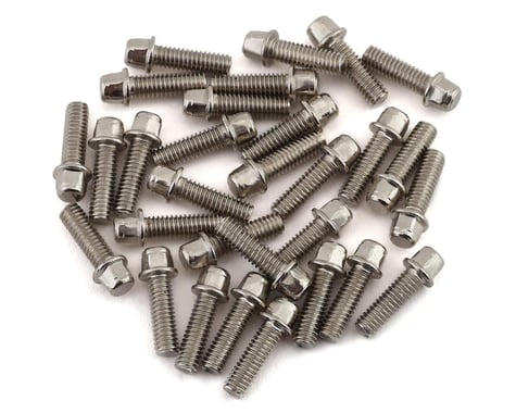SSD RC 2.5x8mm Scale Wheel Bolts (Silver) (30)