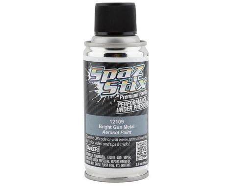 Spaz Stix "Bright Gun Metal" Spray Paint (3.5oz)