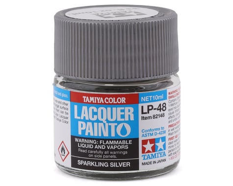 Tamiya LP-48 Sparkling Silver Lacquer Paint (10ml)