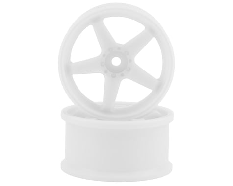 Topline N Model V3 High Traction Drift Wheels (White) (2) (7mm Offset)