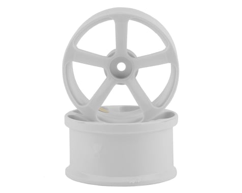 Topline DRS-5 Super High Traction Drift Wheels (White) (2) (7mm Offset)