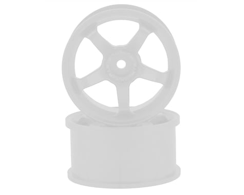 Topline M5 Spoke Drift Wheels (White) (2) (6mm Offset)