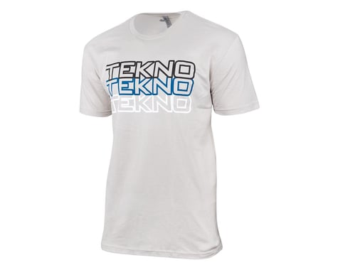 Tekno RC Stacked Logo T-Shirt (Light Grey) (L)