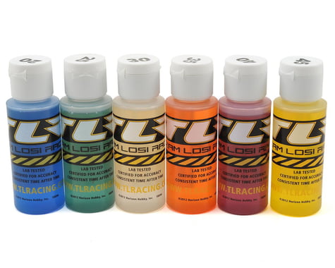 Team Losi Racing Silicone Shock Oil Six Pack (6) TLR74020