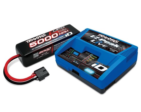 Traxxas 4S 5000mAh 14.8V iD LiPo Battery/Charger Completer Pack TRA2996X