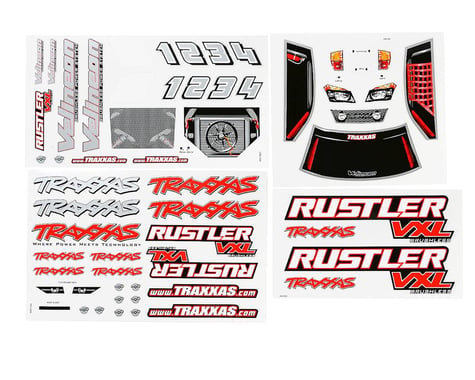 Traxxas Decal Sheets Rustler VXL TRA3713R
