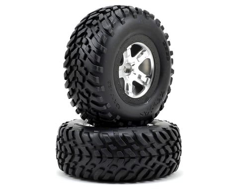 Traxxas 2WD Mounted SCT Tires & DP Wheels Black TRA5875X