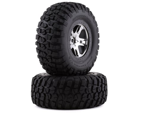 Traxxas Tire/Wheel Assembled Black Beadlock Fr/Re (2) TRA5878