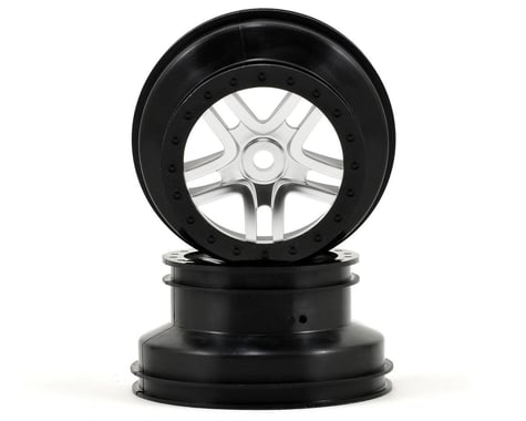 Traxxas SCT Front/Rear Split-Spoke Wheel Black (2) TRA5974