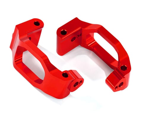 Traxxas Caster Blocks C-Hubs 6061-T6 Anodized Aluminum Red TRA8932R
