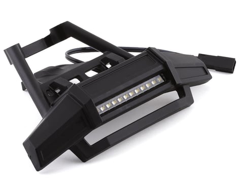 Traxxas Skid Plate and Roof Front Bumper with LED Lights TRA9096