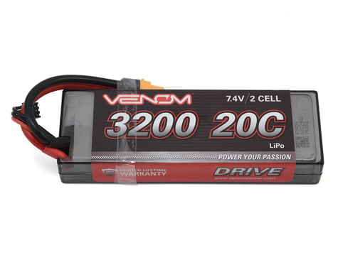 Venom DRIVE 20C 2S 3200mAh 7.4V LiPo Hardcase Battery w/UNI 2.0 Plug VNR1553