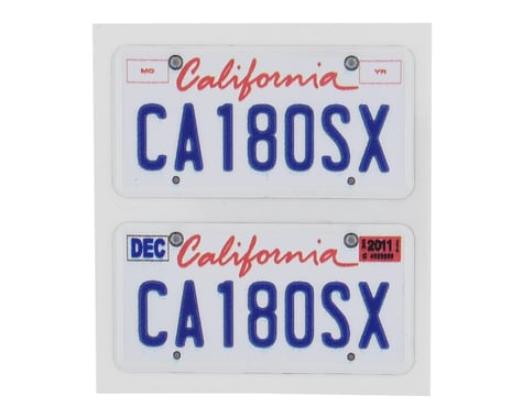 WRAP-UP NEXT REAL 3D U.S. License Plate (2) (CA180SX) (11x50mm)