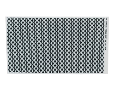 WRAP-UP NEXT REAL 3D Grille Decal (Black) (Honeycomb) (130x75mm)