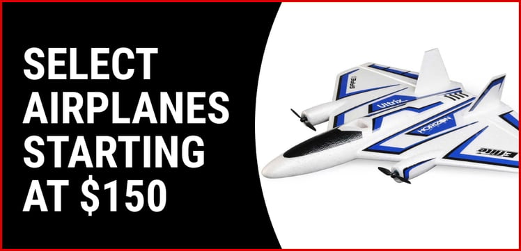 Select Airplanes starting at $150