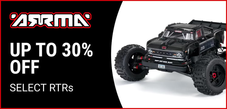 Up to 30% off select RTRs from Arrma