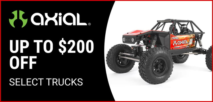 Up to $200 off select trucks from Axial