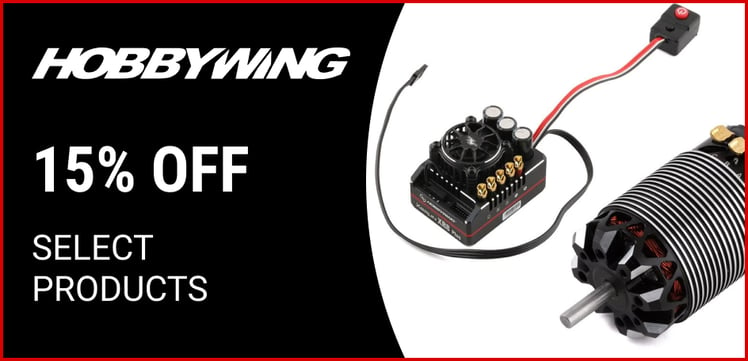 15% off select products from Hobbywing