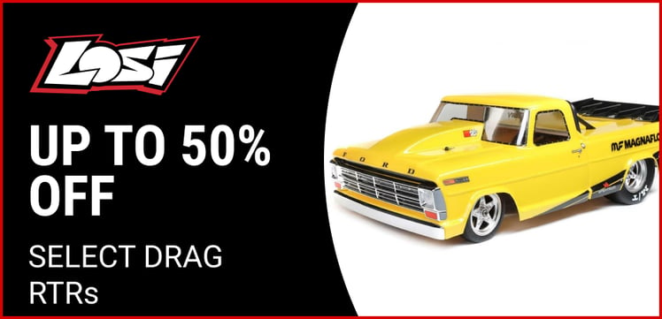 Up to 50% off select Drag RTRs from Losi