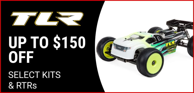 Up to $150 off select kits & RTRs from TLR