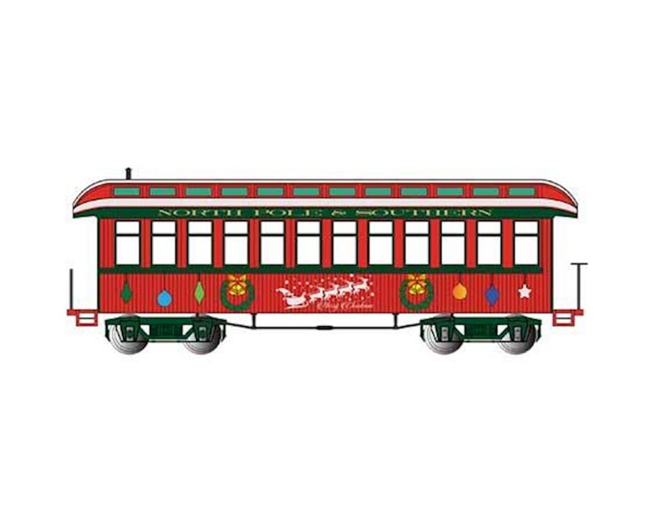 Lighted 26206 Bachmann ON30 Scale Convertible Coach Christmas 