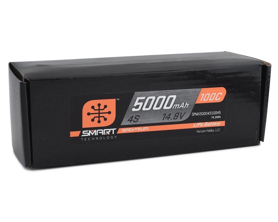 Spektrum SPMX50004S100H5 14.8V 5000 mAh Lithium Polymer Battery for sale online 