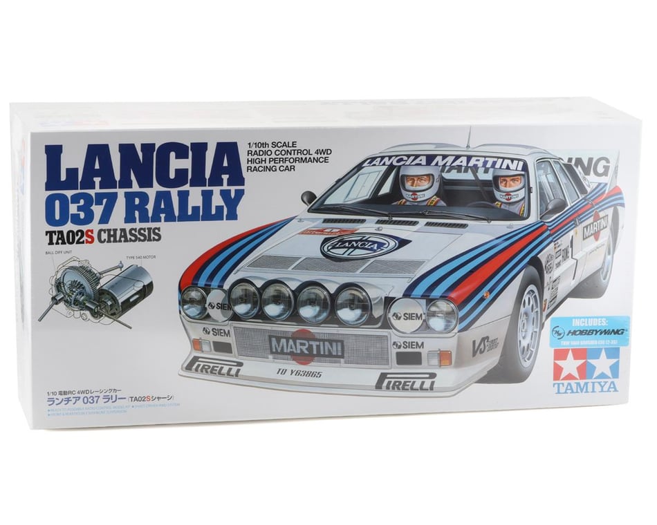 Tamiya Lancia 037 1/10 4WD Electric Rally Car Kit (TA-02S)