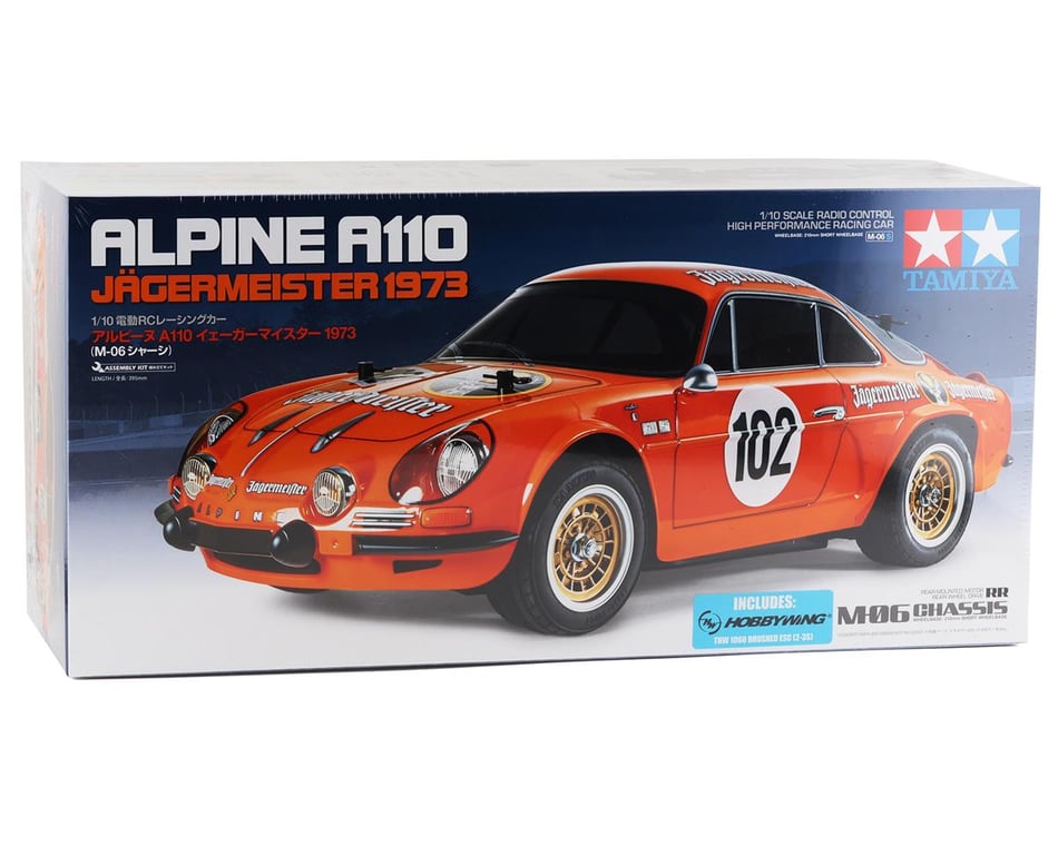 Tamiya 1/10 RC Alpine A110 1973 Jagermeister Kit M06 Chassis