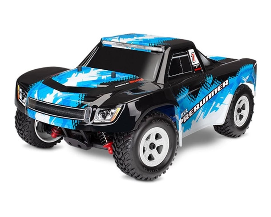 1/18 Scale Traxxas LaTrax Electric 4WD Desert Prerunner Remote Control Race Truck with 2.4GHz Radio Blue 