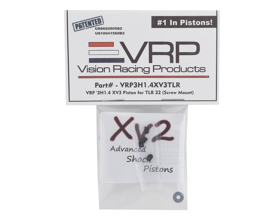 VRP TLR 22 5.0 XV3 Screw Mount Piston 1.4mm x 3 Hole 2 VRP3H1.4V3TLR
