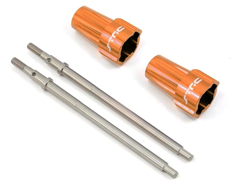ST Racing Concepts Aluminum Axle for Lockout (Orange) (2)