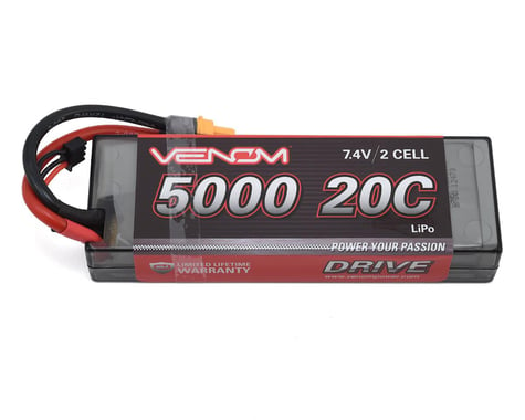 Venom DRIVE 20C 2S 5000mAh 7.4V LiPo Hardcase Battery w/ UNI 2.0 Plug VNR1555