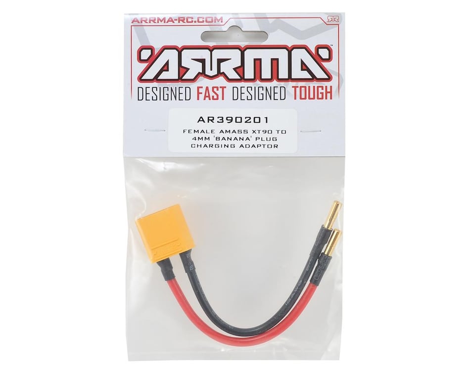 Arrma AR390201 XT90-4mm Charging Lead Nero