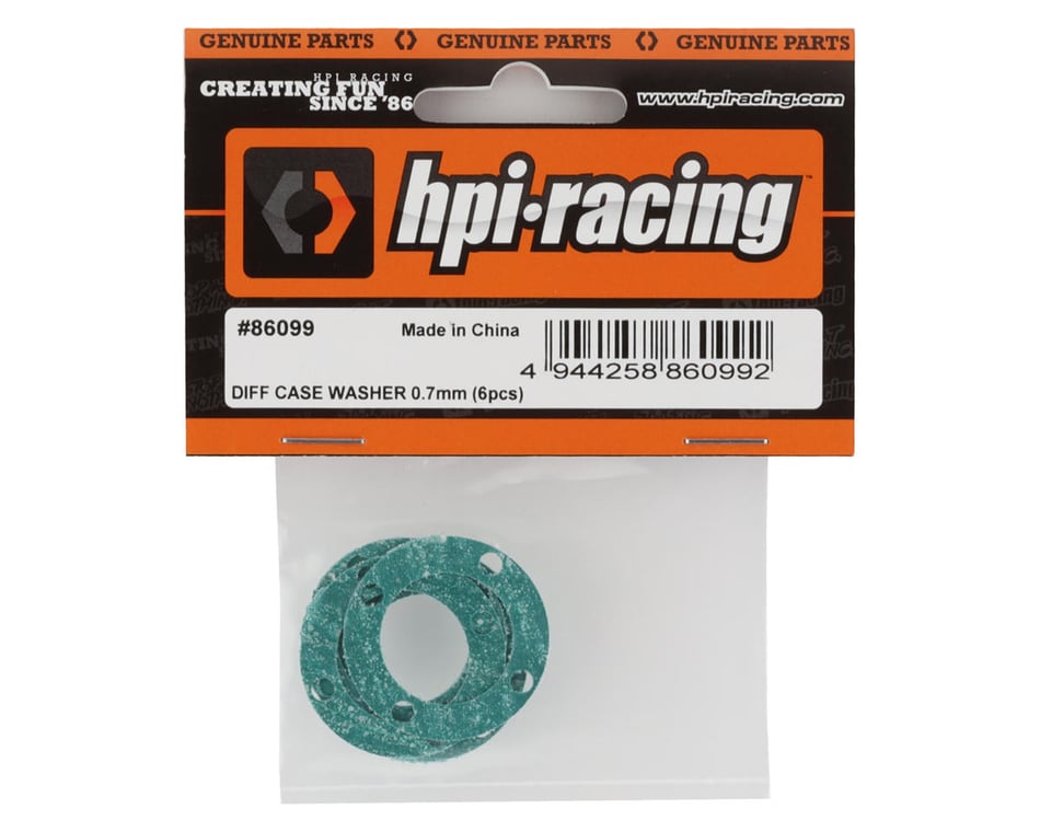 86099 HPI RACING DIFF CASE WASHER 0.7 MM HELLFIRE 6 PCS