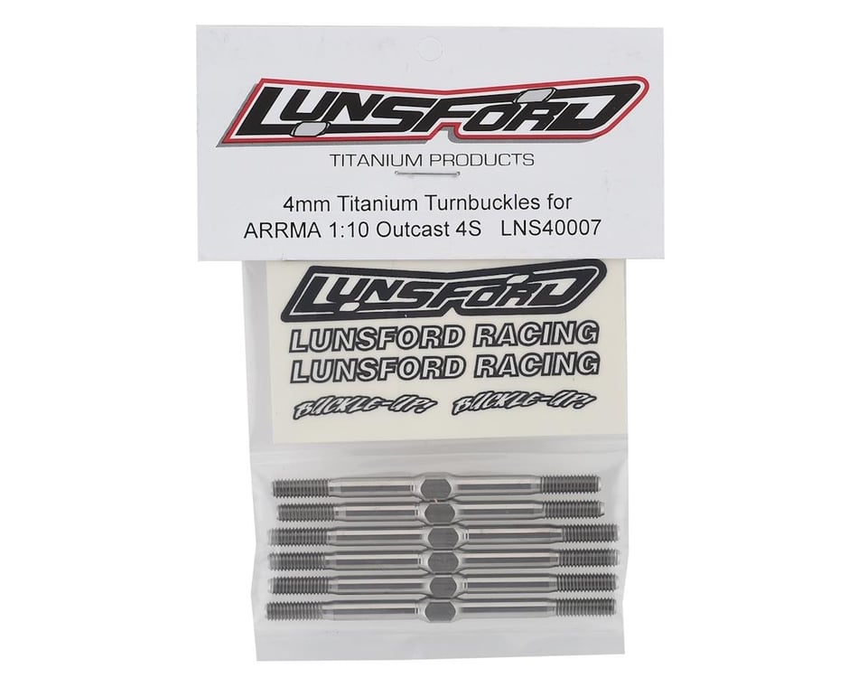 LNS40007 Lunsford Arrma Outcast 4S 4mm Titanium Turnbuckle Kit