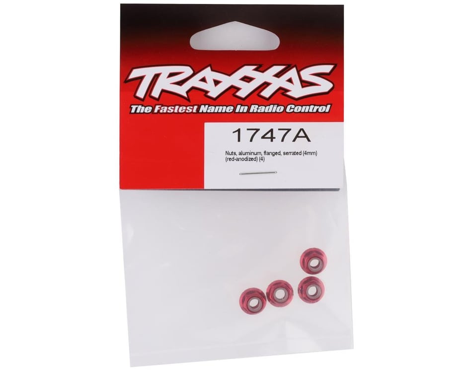Traxxas 4mm Aluminum Flanged Serrated Nuts Pink Tra1747p for sale online 