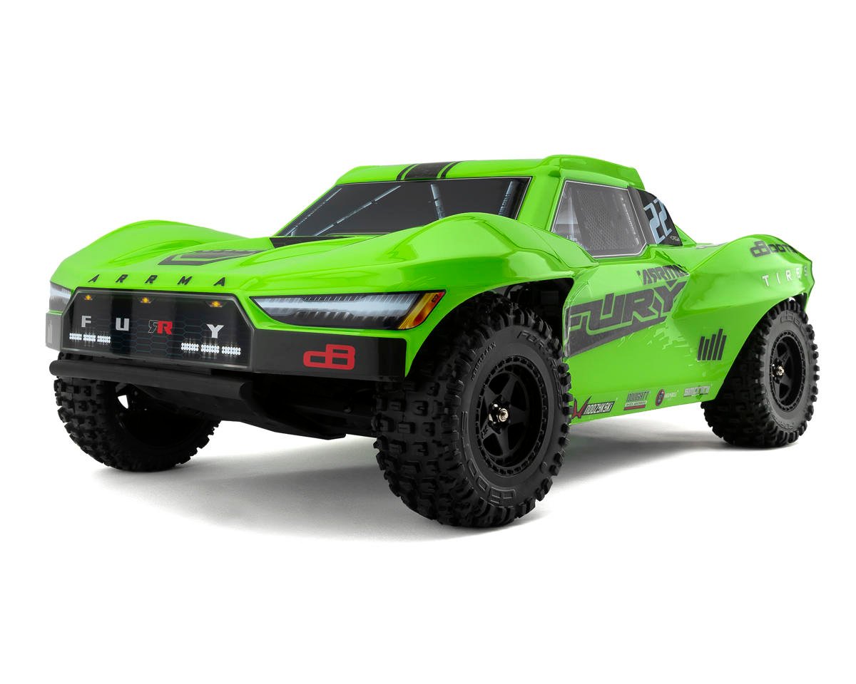 Arrma Fury 2WD MEGA 550 1/10 RTR Short Course Truck (Green) [ARA3221T1 ...