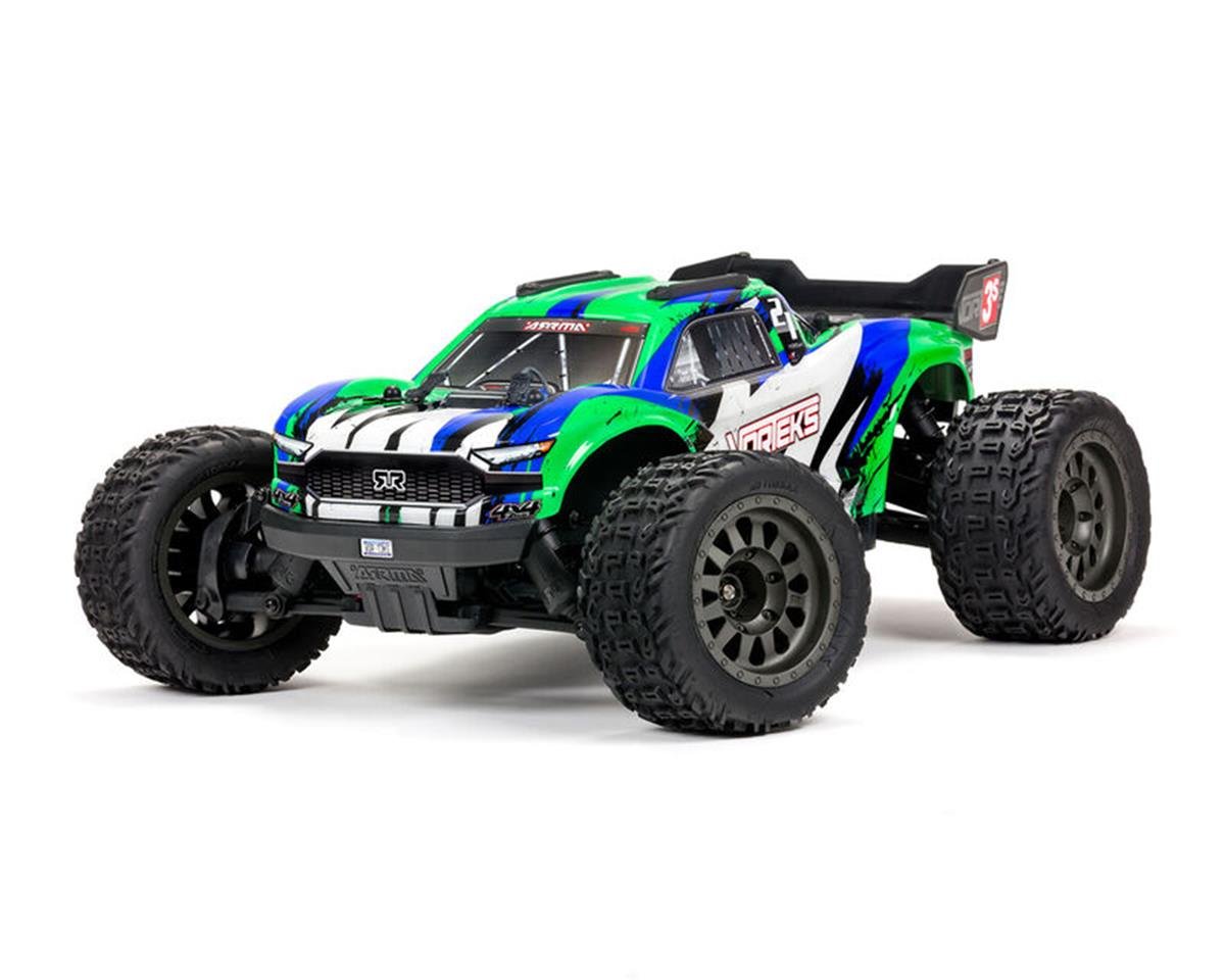 Arrma Vorteks 4x4 3s Blx 1 10 Rtr Brushless Stadium Truck Green Ara4305v3t3 Rc Planet