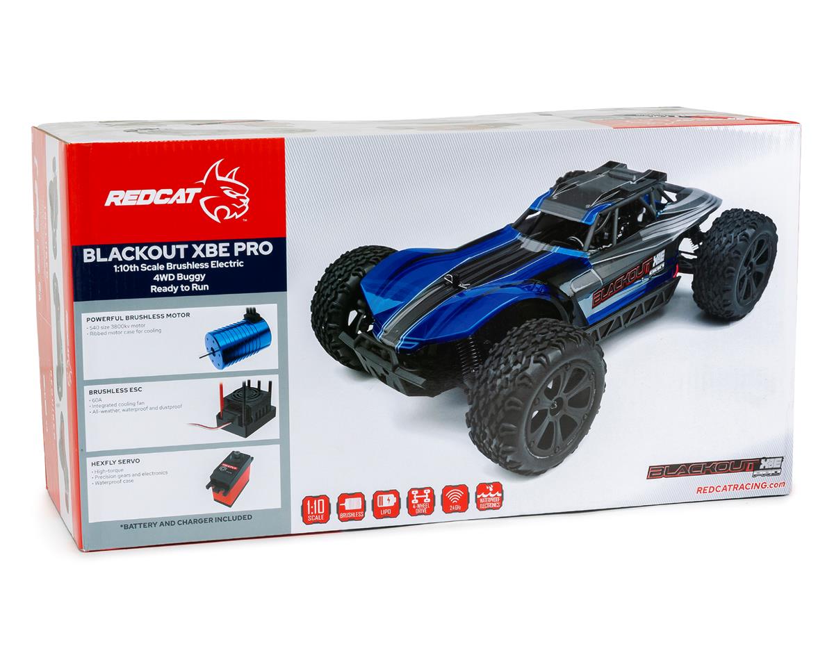 Redcat Blackout XBE Pro 1/10 RTR Brushless 4WD Buggy (Red) [RER07390 ...