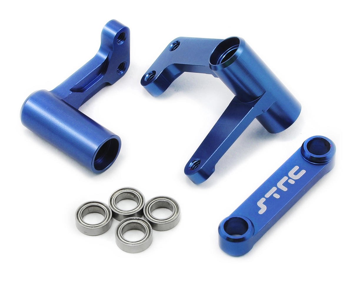 St Racing Bellcrank Set With Bearings Blue Slash Stampede Rustler 