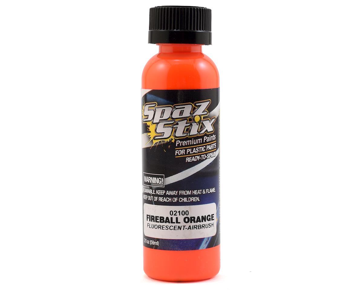 Spaz Stix Fireball Orange Fluorescent Airbrush Paint 2oz. SZX02100 ...