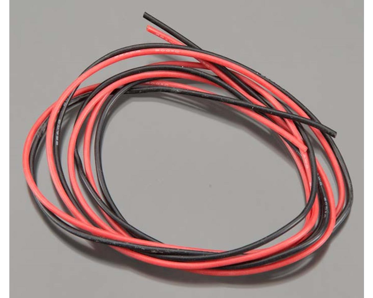 TQ Wire Thin Wall Silicone Wire (Red & Black) (3' Each) (22AWG) [TQW2200]